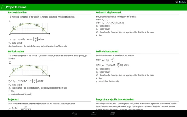 Pocket Physics android App screenshot 3