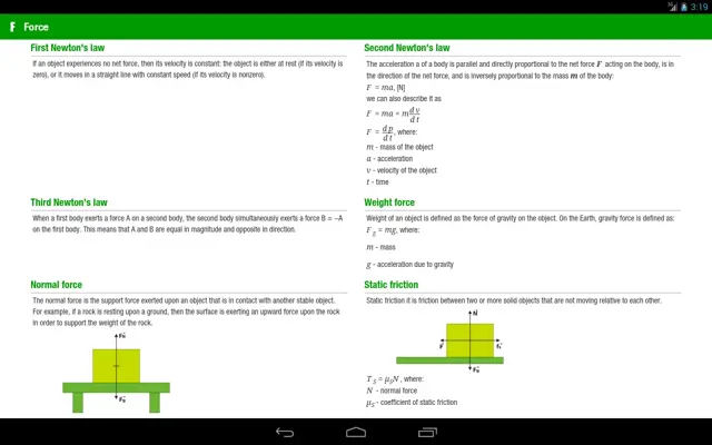 Pocket Physics android App screenshot 4